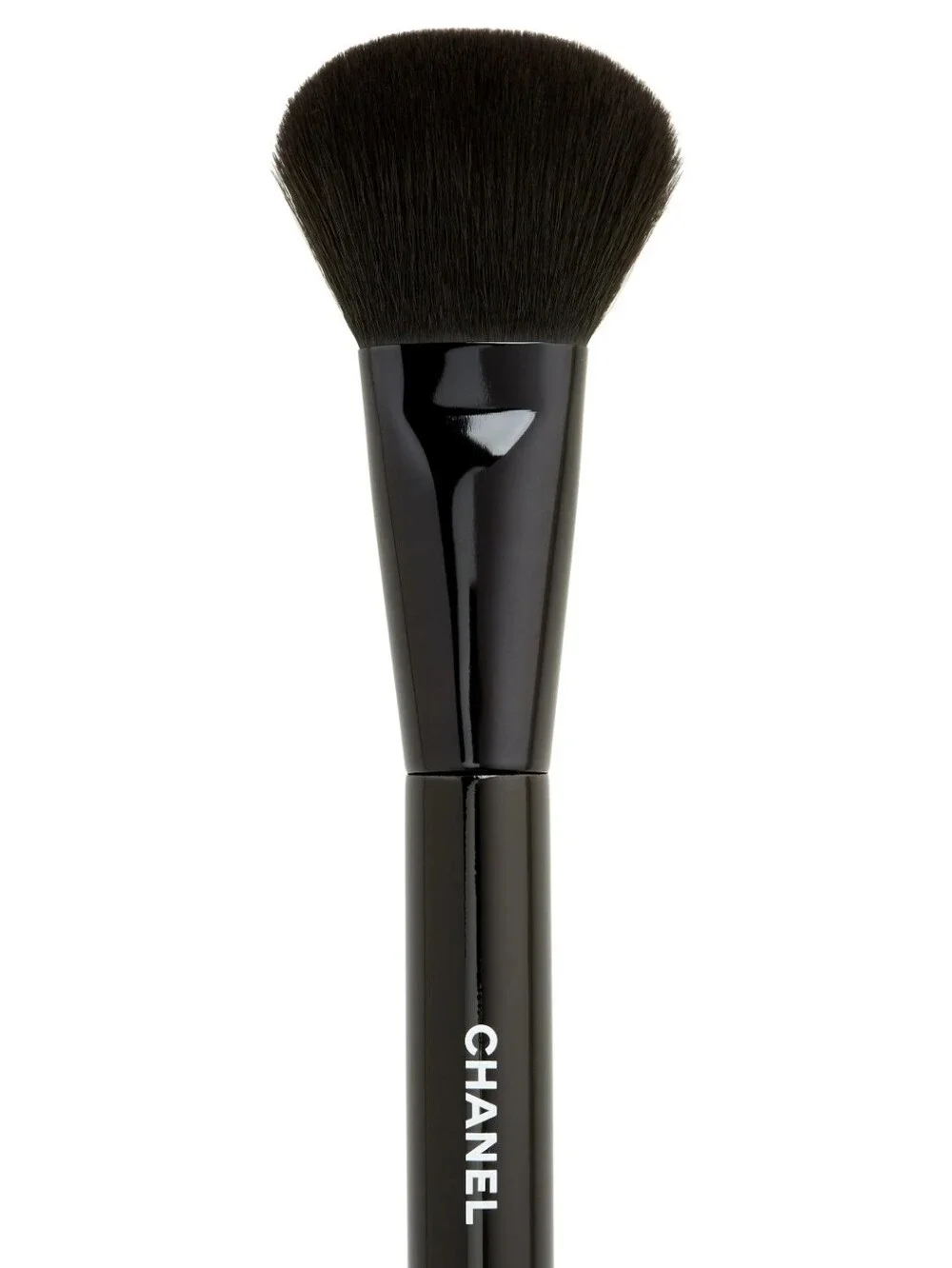 CHANEL Black Powder Brush with Logo Handle